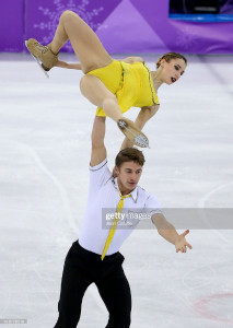 GANGNEUNG, SOUTH KOREA - FEBRUARY 15: Kristina Astakhova and Alexei Rogonov of Olympic Athletes of R