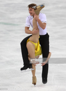 Russia's (OAR) Alexei Rogonov and Kristina Astakhova during the Pairs Free Skating Figure Skating Fi